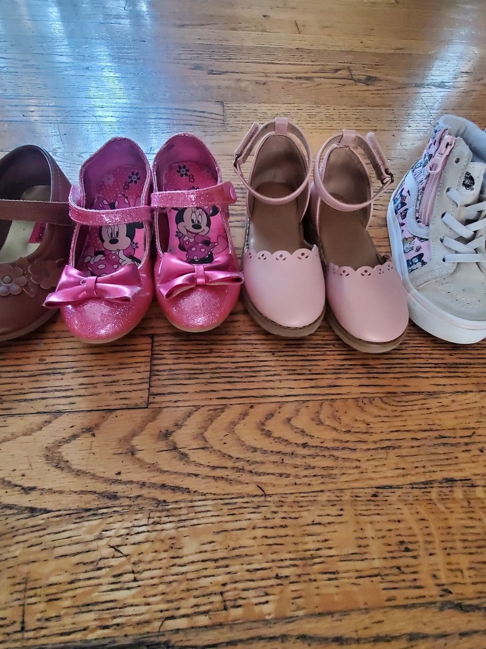 Disney Pink Minnie Glitter Mary Jane Shoes